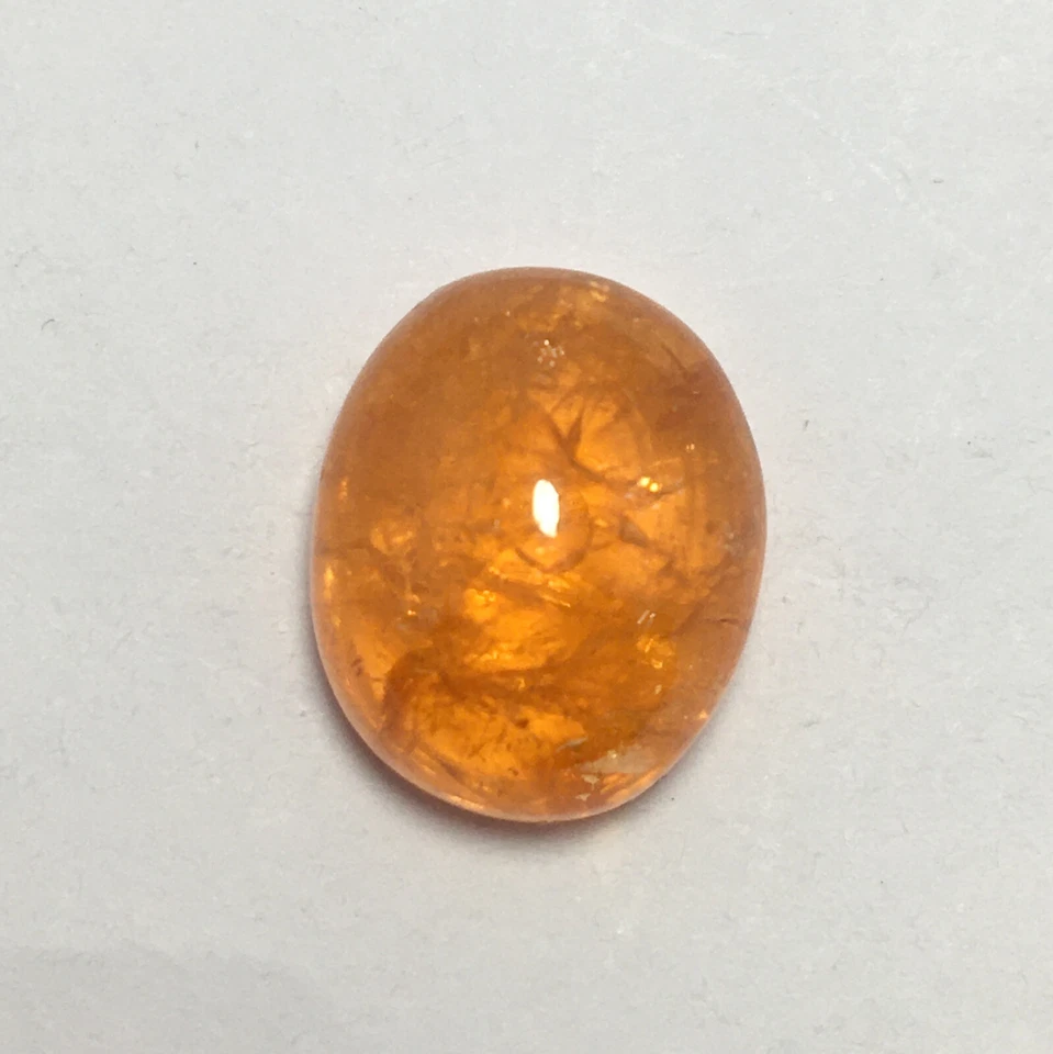 Exquisite spessartite garnet oval cabochon gemstone beautiful color 12.05 carat - Image 4 of 4