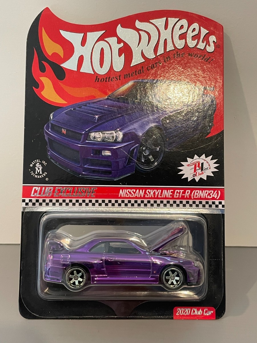 HOT WHEELS RLC NISSAN SKYLINE GT-R BNR34 MIDNIGHT PURPLE