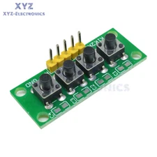 5Pin 1x4 4 Keys Button Keypad Keyboard Breadboard Module for Arduino DIY