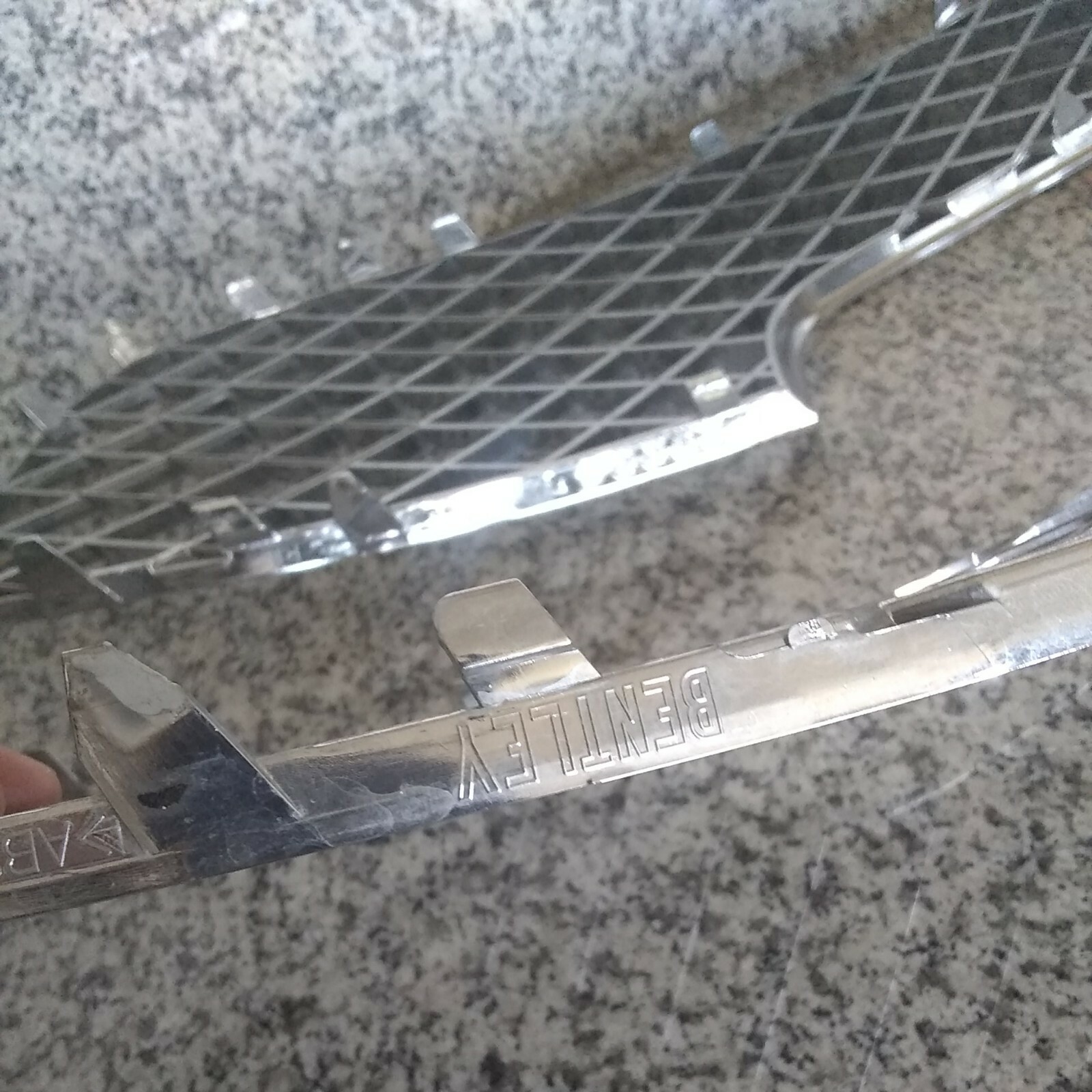 Bentley Continental Gt Gtc right left front center bumper grill chrome 4 lot