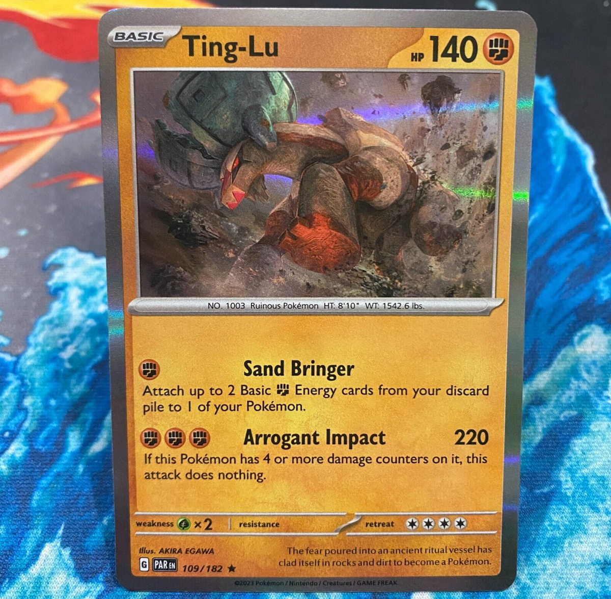 Ting-Lu Holo Rare Pokemon Card Paradox Rift 109/182 NM | eBay Ting-Lu Holo Rare Pokemon Card Paradox Rift 109/182 NM | eBay