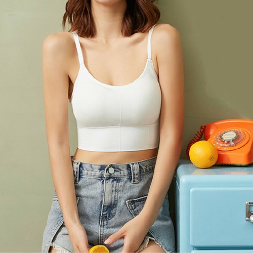 Sujetador deportivo para mujer Bralette Ropa interior Top corto Camisola Cami Chaleco Tanque Bralet - Imagen 2 de 48