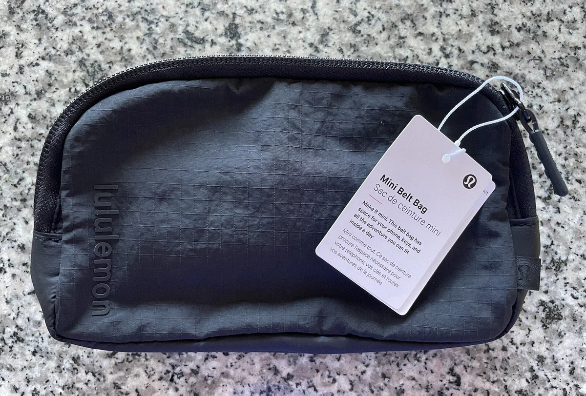 Lululemon Mini Belt Bag Black Fanny Pack Bum Bag NEW Mint in Package NWT