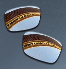 Silver POLARIZED Replacement Lenses for Oakley Crankcase OO9165 Sunglasses 56mm