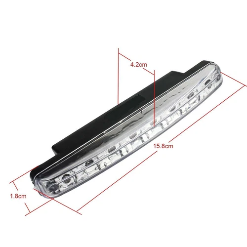 2X LED Tagfahrlicht Prüfzeichen Tagfahrleuchten E4 R87 Tageslicht TFL DLR 12V - Bild 8 von 9