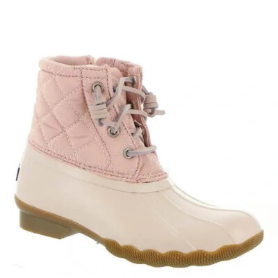 SPERRY Pink Saltwater Duck Boots Girl's 6Y UK EU 38