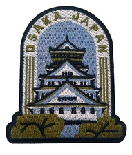 OSAKA JAPAN - Travel Patch - Embroidered Iron-On/Sew Patch
