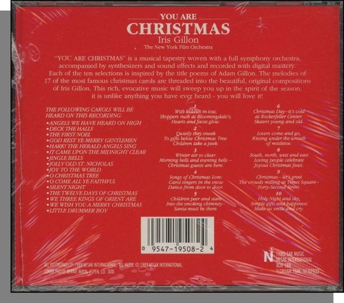 Iris Gillon - You Are Christmas (New Age) - New 1989 CD! - Picture 2 of 2