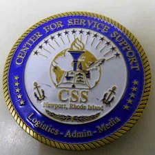 NEWPORT RHODE ISLAND CENTER FOR SERVICE SUPPORT CSS CHALLENGE COIN