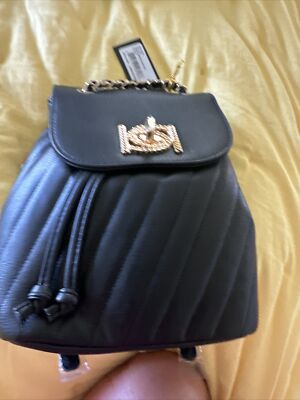 anello navy leather regular sized backpack anello Backpack Blue Bags & Handbags for Women for sale