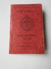 1924 Baron of Renfrew No.114 Royal Arch Chapter meetings officers Masonic