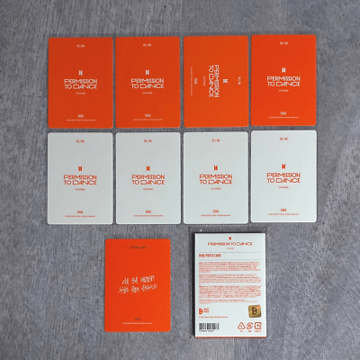 BTS PERMISSION TO DANCE ミニフォト 5セット ① BTS Permission To Dance On Stage Seoul Mini Photo Card - Complete