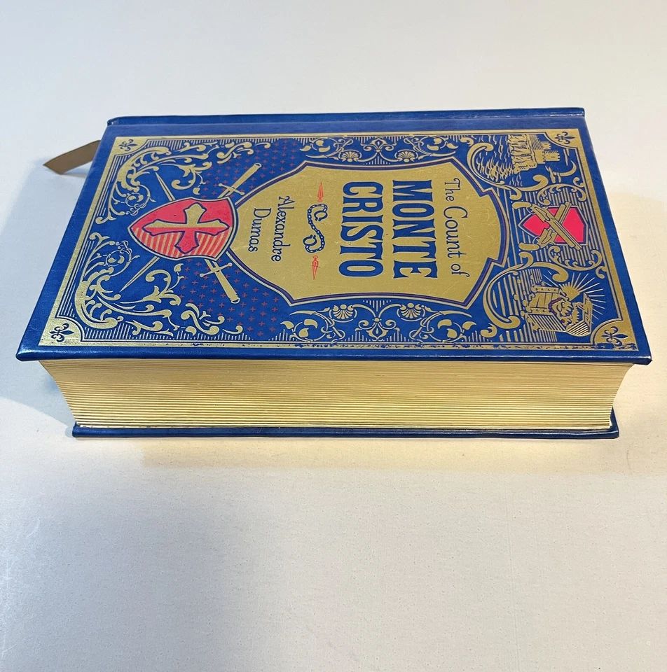 The Count of Monte Cristo by Dumas Barnes and Noble Hardcover Collector's Gilt Foto 3 de 4