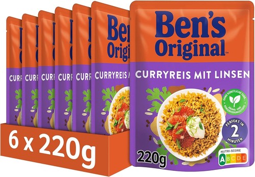 Express-Reis Curryreis mit Linsen, (6 x 220 g), ÖZENSAAT - 第 1/7 張圖片