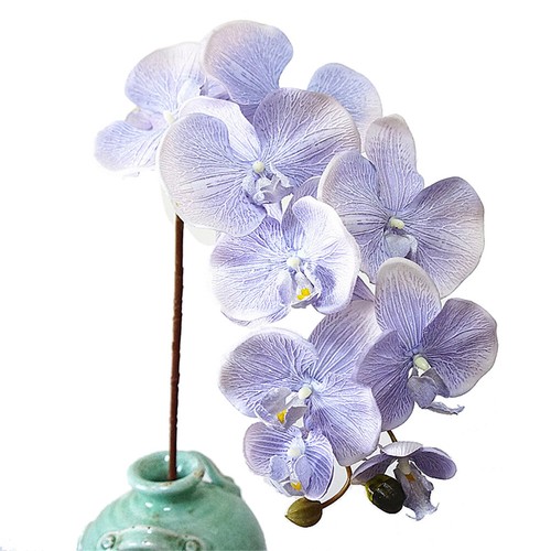 4 Bunch Latex Real Touch Artificial White Butterfly Orchids Flower For Home - Picture 3 of 68