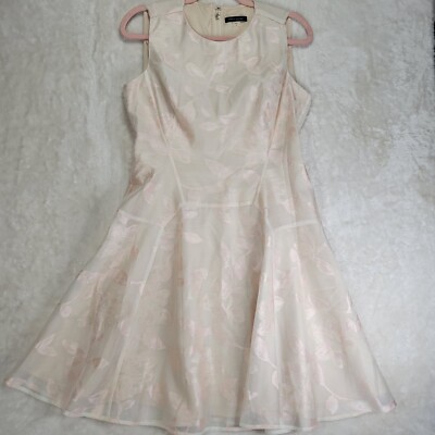 Tommy Hilfiger M size 10 Women's Dress Sleeveless Peach Lined Zipper Back