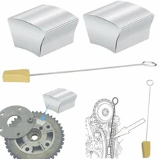 2X Cam Phaser Lock Out Kit + Timing Chain Locking Wedge Tool For Ford 5.4L 4.6L