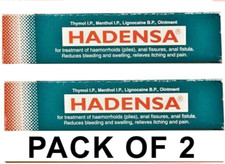 2 X HADENSA Ointment 20g Piles Fissures Skin Health /Free Ship