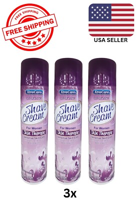 (Lot Of 3) XtraCare Shave Cream Sensitive Skin Care w/Vit E, Aloe & Olive Butter