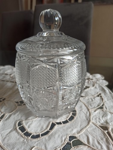 Vaso Barattolo porta bon bon - caramelle Cristallo di Boemia anni 60 - Foto 5 di 7
