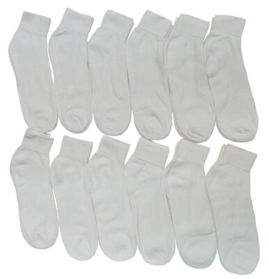 Performance Footwear – 6 Paia Calzini Uomo Sportivi Caviglia, Bianco/Grigio (Taglia 10-13) - Foto 4