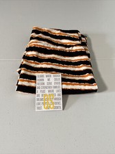 Lularoe OS Leggings Halloween Orange Black White Stripes New NWOT