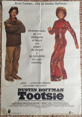 100X70 Original B1 Spanish movie POSTER Tootsie American comedy Hoffman Pollack