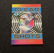 2021 Panini Illusions Clear Shots Light Blue /299 Aaron Donald #CS-4
