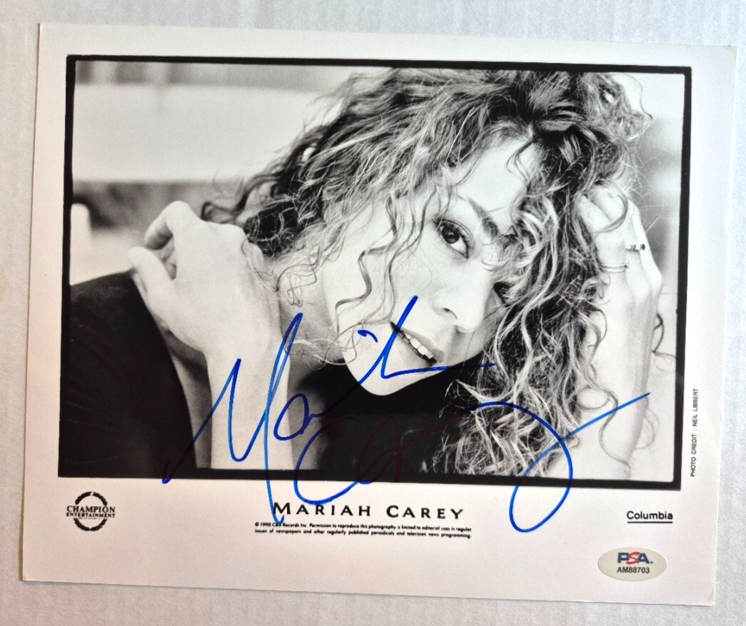 MARIAH CAREY SIGNED AUTOGRAPHED 8X10 PHOTO FULL AUTOGRAPH VINTAGE