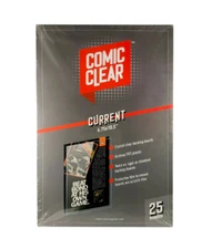 25 Clear Comic Book Backing Boards (Current) Archival Plastic Clear Comic Boards