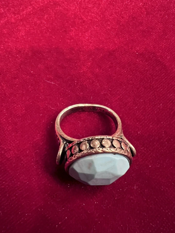 Anillo Turquesa Marca Lucky Talla 10 Foto 3 de 4