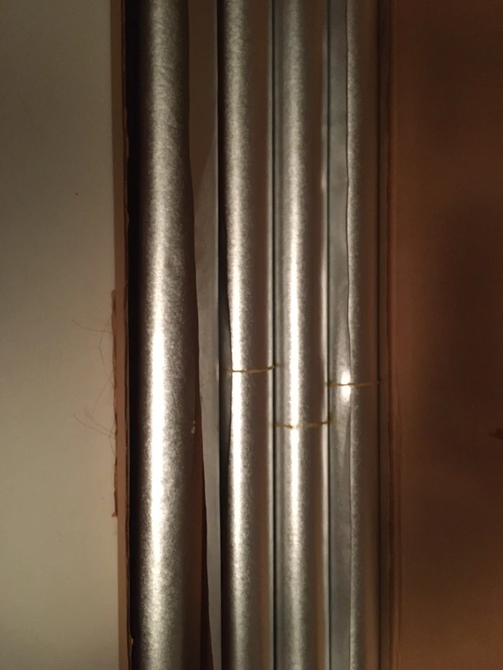 Caja de papel de envolver plateado Paul Mitchell 4 rollos grandes 3 sin usar ¡alta calidad! Foto 3 de 4