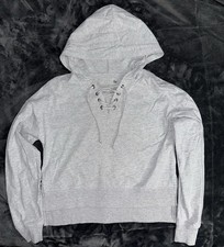 SO  Lounge Life Sweatshirt Grey Hooded Size Small