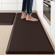 2PCS Kitchen Rugs Cushioned Anti-Fatigue Non-Slip Water Resistant Kitchen Mat...