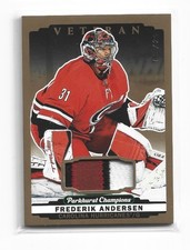 22-23 UD Parkhurst Champions Veteran Patch /25 Frederik Anderson #24
