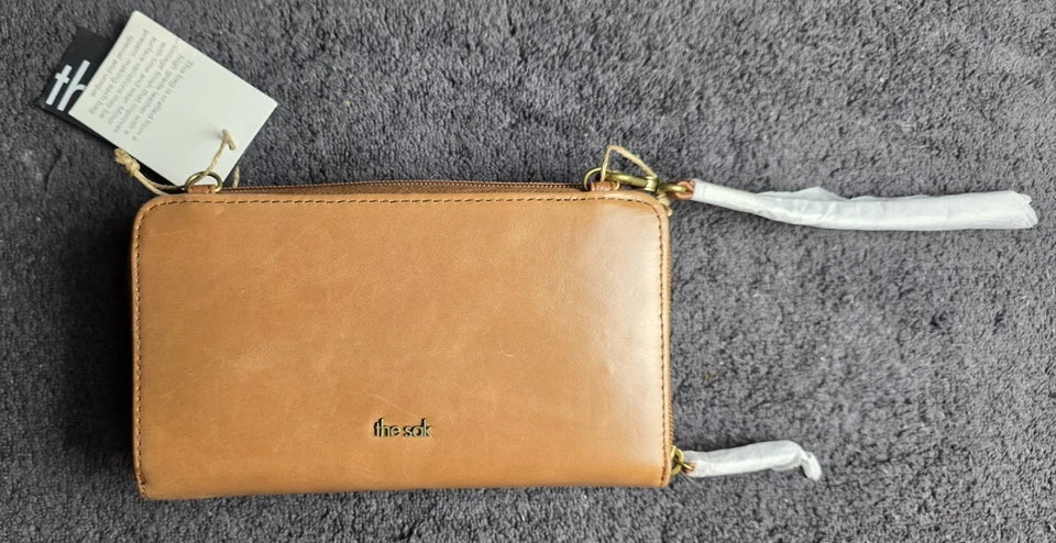 The Sak Tooled Tech Leather Snap/Zip Smartphone Wallet Crossbody NWT - Image 4 of 4