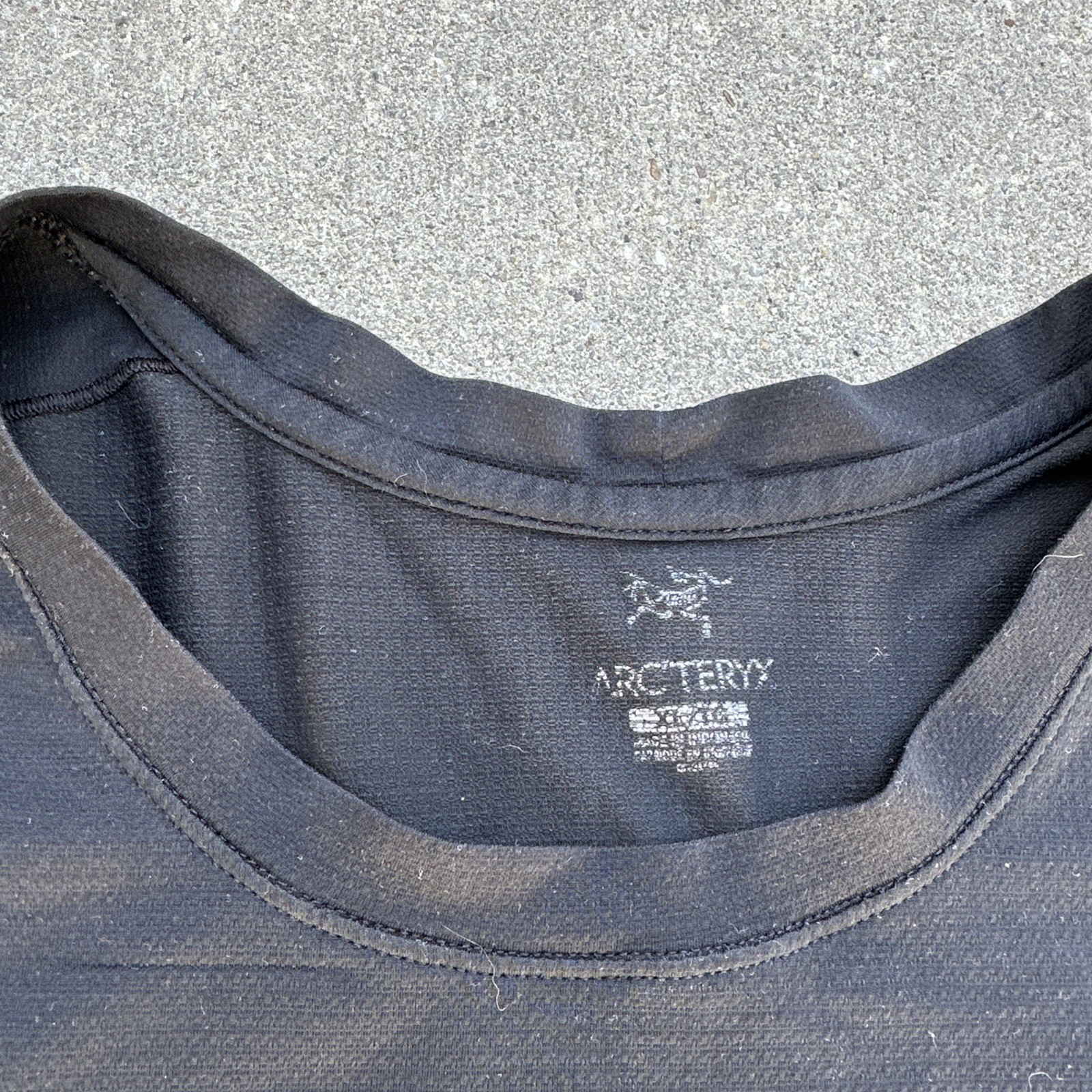 ARC'TERYX ArcTeryx Camicia Cormac Girocollo Activewear Manica Corta Nero Uomo XL