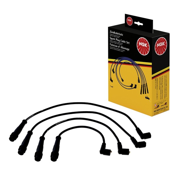 ZüNdleitungssatz 4 Kabel Schwarz Ngk Aftermarket-Expertise FüR U.A. Fiat Brava-image