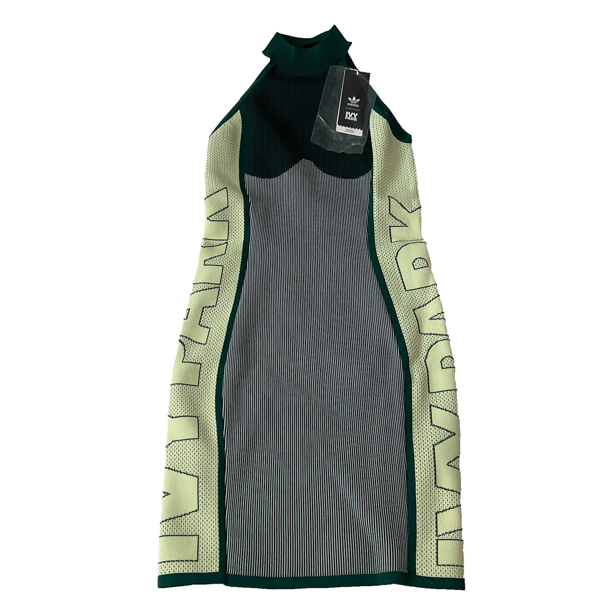 Adidas Originals x Ivy Park Knitted Logo Dress - Dark Green/Green Tint Adidas Originals x Ivy Park Knitted Logo Dress - Dark Green/Green Tint