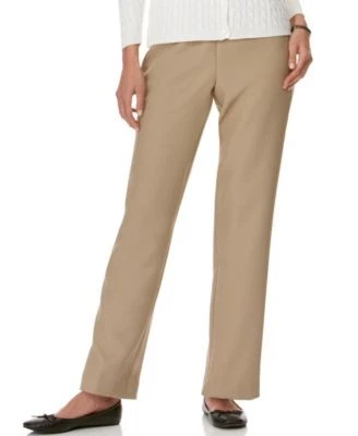 Alfred Dunner Petite Pull-On Pants BROWN 6P 29408643381  RT $39.5