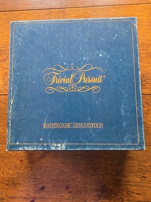 Trivial Pursuit Master Game Genus Edition 1981 Vintage Board Game Table Top