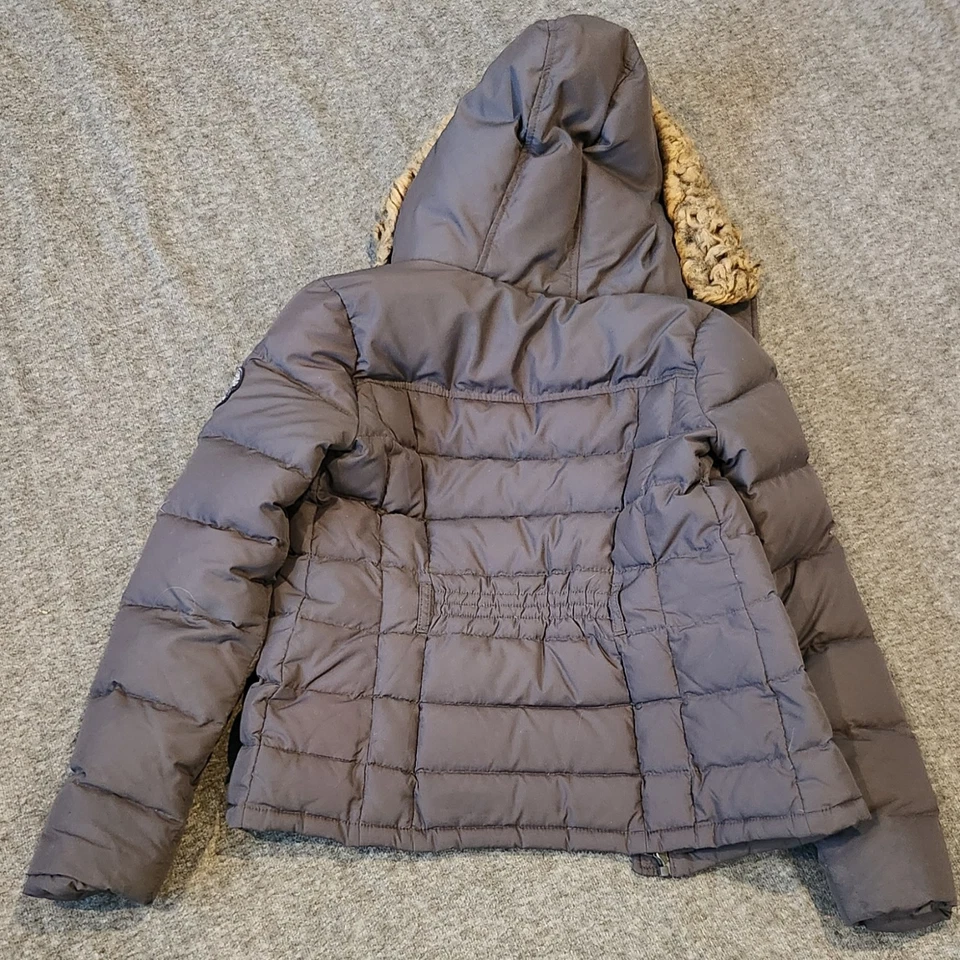 Girls Abercrombie and Fitch Winter Coat XLG Faux Fur - Image 2 of 4