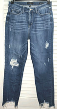 Judy Blue Jeans Slim Fit Distressed Distressed Holes Frayed Hem Sz 9/29 Stretch
