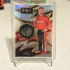 JUSTIN ALLGAIER 2025 PANINI SELECT RACING SPARKS RELIC #S-JAL SILVER PRIZM (#1)