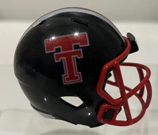 Custom Texas Tech Red Raiders Pocket Pro Helmet Black Big-12