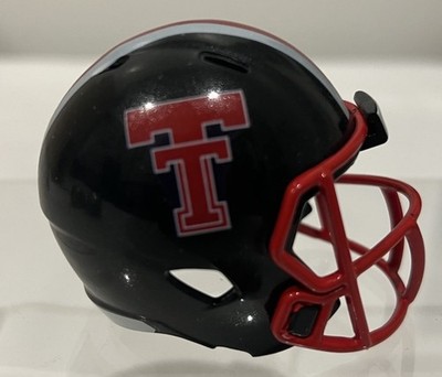 Custom Texas Tech Red Raiders Pocket Pro Helmet Black Big-12