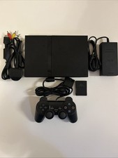Sony PlayStation 2 Ps2 Slim Console Full Setup. Free P&P.