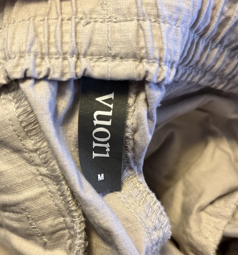 Vuori Damen Beige Ripstop Hose Größe Medium Bio Baumwolle Kordelzug VW450 - Bild 10 von 10