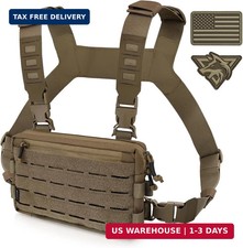 WYNEX Tactical Chest Rig Pack for Men, Molle Chest Rig Bag