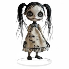 Creepy Gothic Horror Doll Figurine Scary Collectible Ornament Art Toy Decor Gift